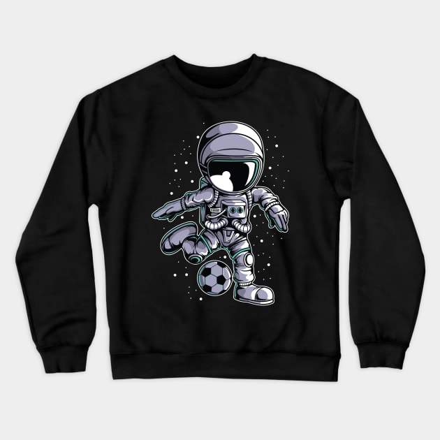 Astronaut : Soccer Crewneck Sweatshirt by kim.id